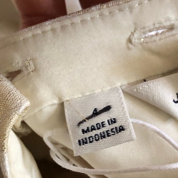 JANIE AND JACK METALLIC FLORAL JACQUARD DRESS SIZE 6 NWT 114.00 CREAM AND SUGAR - Picture 8 of 11